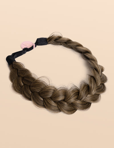 Faux-linen braided headband, Simons
